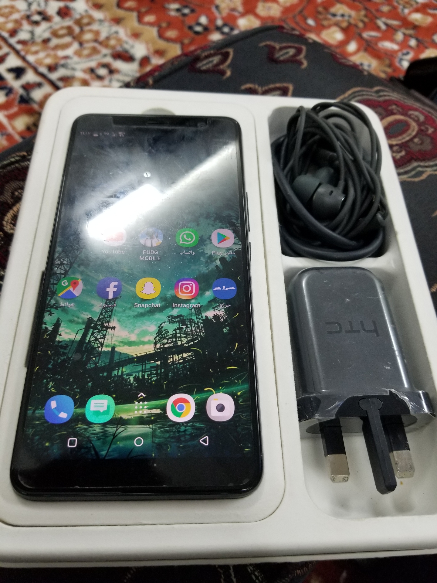 HTC U11                                             


	 				لا تنسَ أنك شاهدت هذا الإعلان في عنكبوت            
	 				
                                128GB HTC U11 اللون اسود نضيف
الذاكره 128GB...