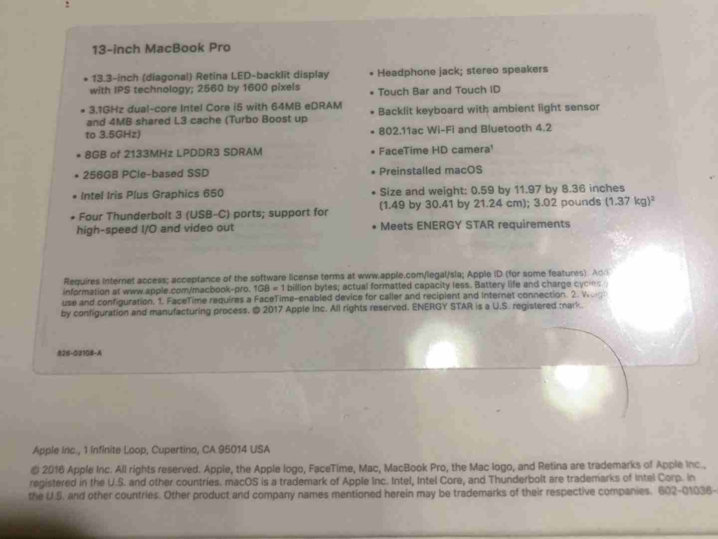 New MacBook Pro 13 inch 2017 Touch Bar
لا تنسَ أنك شاهدت هذا الإعلان في عنكبوت
ملاحظة : الجهاز جد...