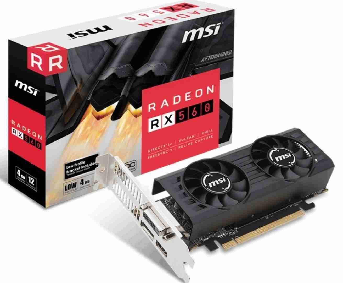 كرت شاشه MSI R5604TPC RX 560 4GT LP OC                                            


	 				لا تنسَ أنك شاهدت هذا الإعلان في عنكبوت            
	 				
                                يصلح لجميع الد...
