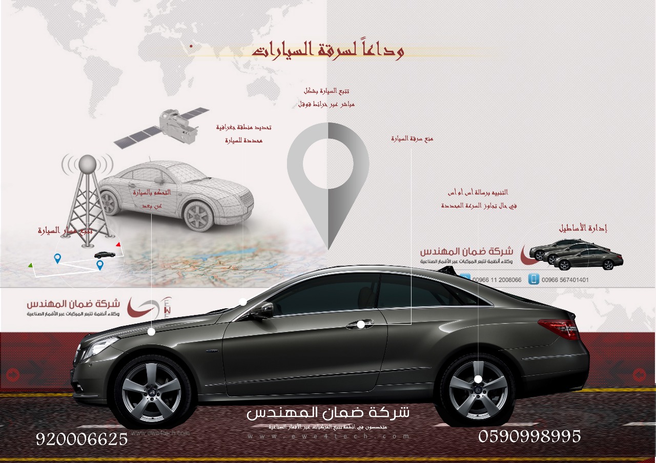 اجهزة تتبع وحماية السيارات عبر الاقمار الصناعية
لا تنسَ أنك شاهدت هذا الإعلان في عنكبوت
احمي...