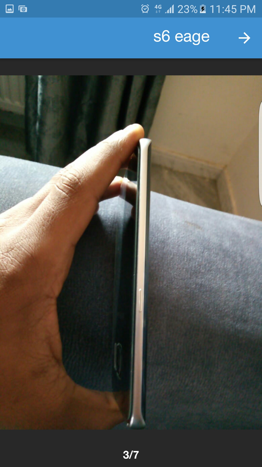 S6 eage
لا تنسَ أنك شاهدت هذا الإعلان في عنكبوت
جهاز بحالة الوكالة ولا نقرة
لونو كحلي
معاه...
