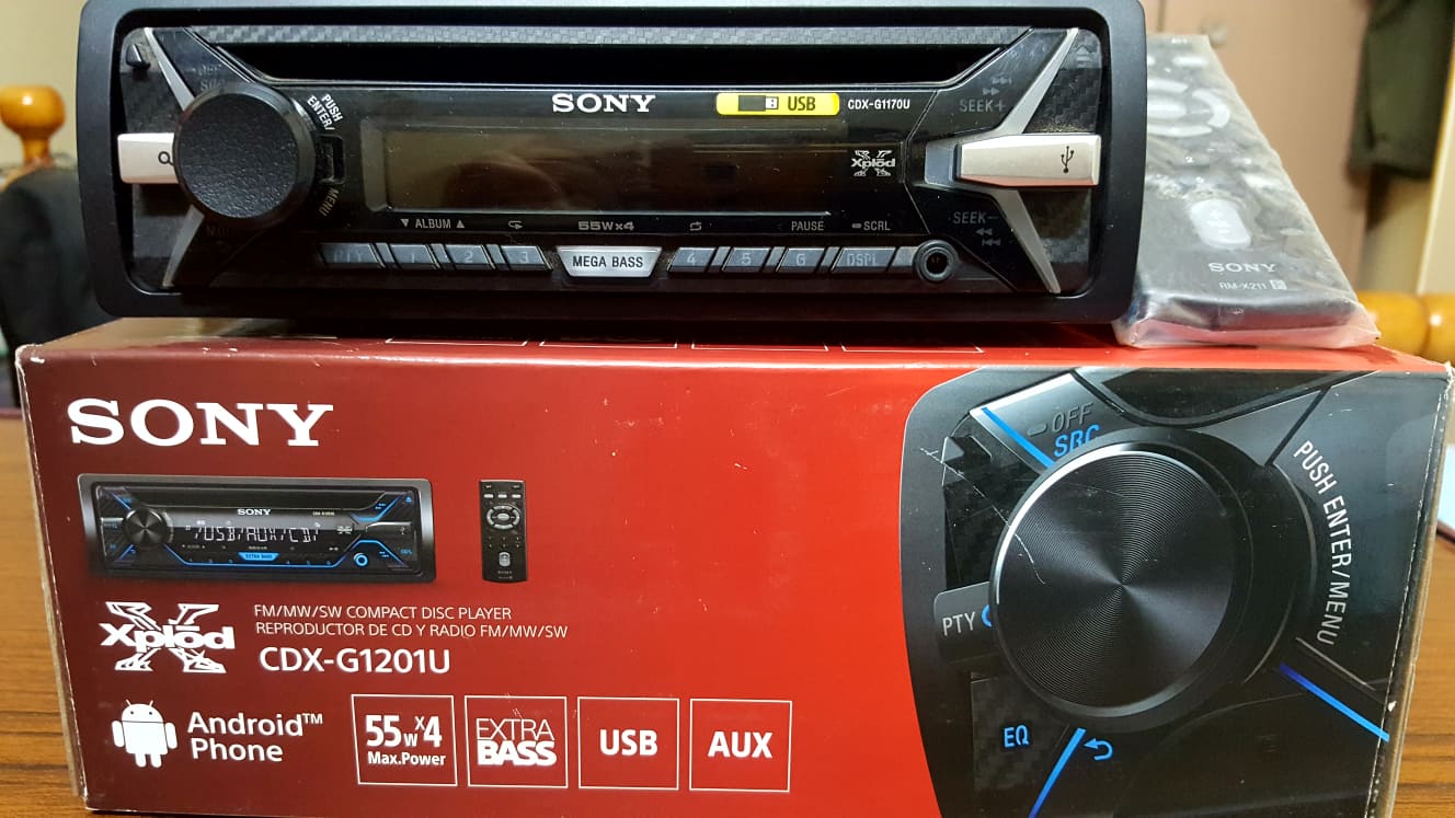Sony CDX-G1201U Xplod                                            


	 				لا تنسَ أنك شاهدت هذا الإعلان في عنكبوت            
	 				
                                Sony CDX-G1201U - CD MP3 Stereo...