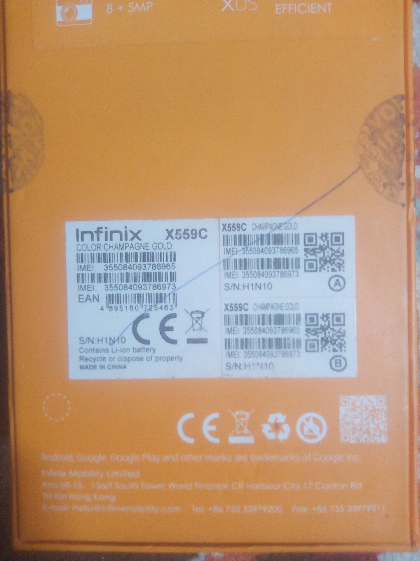 تليفون lnfinix HoT5
لا تنسَ أنك شاهدت هذا الإعلان في عنكبوت
التليفون 2 رامات كاميرا الاماميه...
