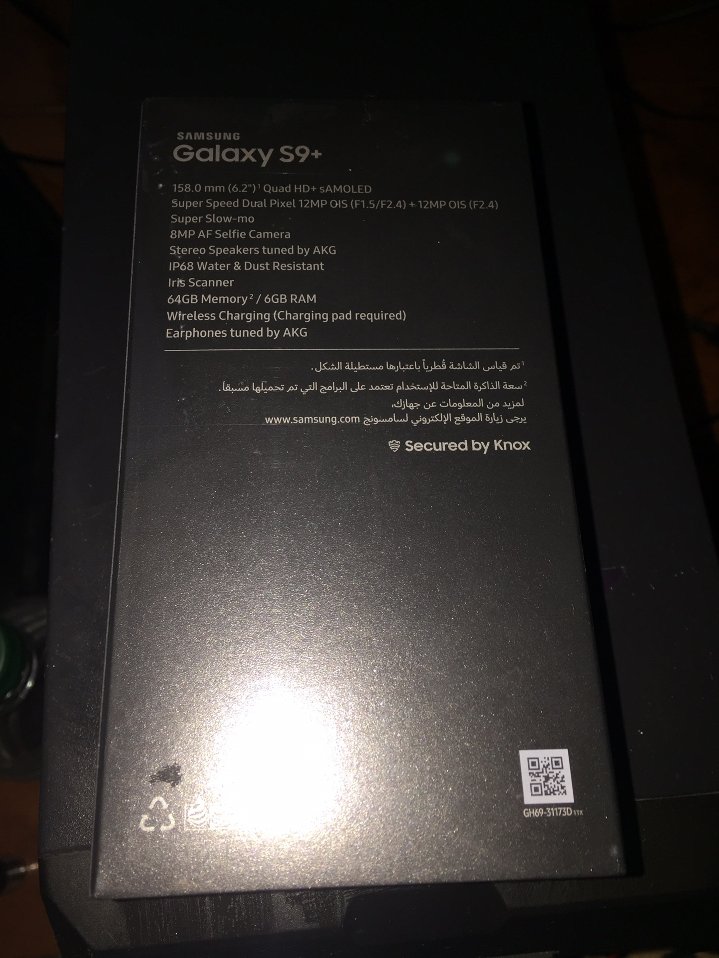 S9 plus جديد للبيع فقط بسعر مغري
لا تنسَ أنك شاهدت هذا الإعلان في عنكبوت
الجهاز الجلتين عليه...