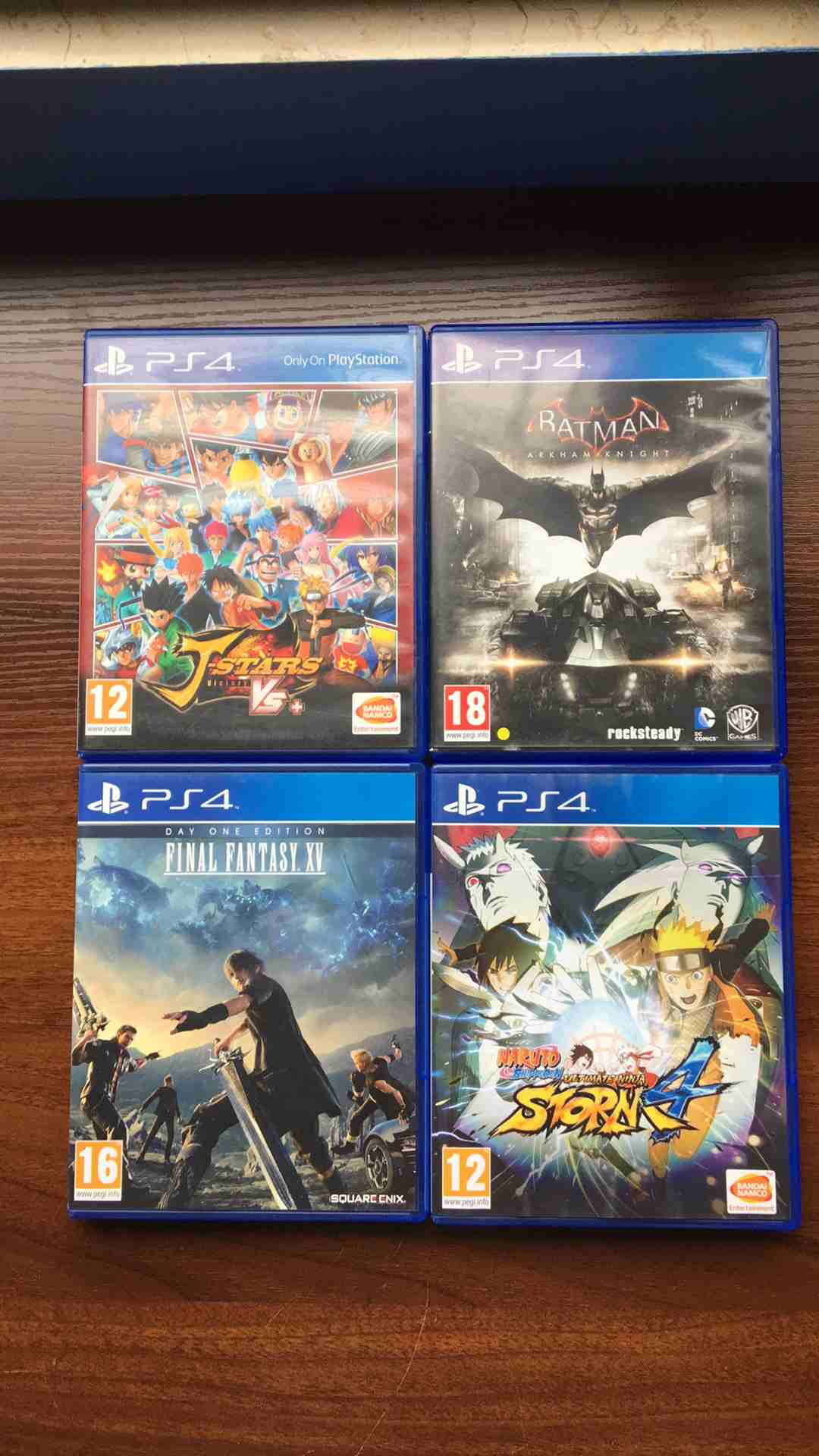 4 PS4 Games for sale (All at once)                                            


	 				لا تنسَ أنك شاهدت هذا الإعلان في عنكبوت            
	 				
                            Games are: 
1) Final f...