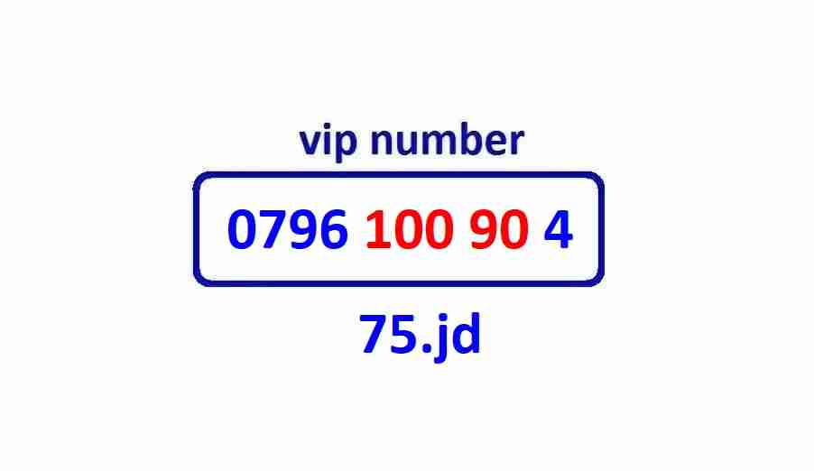 0796.100.90.4.      VIP NUMBER                                            


	 				لا تنسَ أنك شاهدت هذا الإعلان في عنكبوت            
	 				
                                أرقام زين مميزة للبيع...