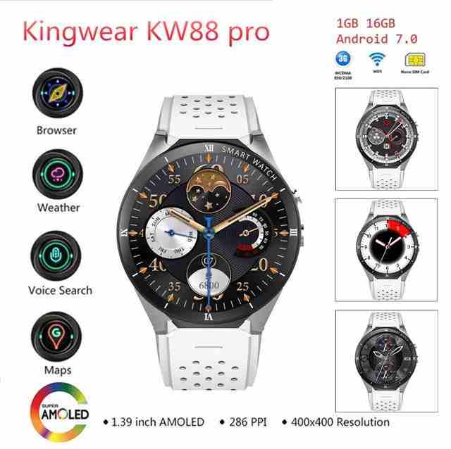 smartwatch                                            


	 				لا تنسَ أنك شاهدت هذا الإعلان في عنكبوت            
	 				
                            KingWear KW88 Pro 3G Smartwatch Phone Android...