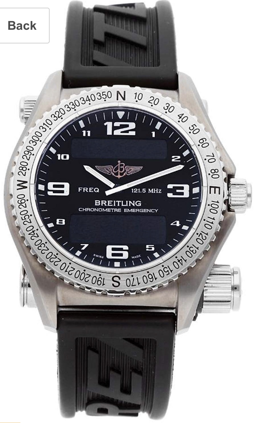 Breitling Emergency
لا تنسَ أنك شاهدت هذا الإعلان في عنكبوت
In great condition with box &...