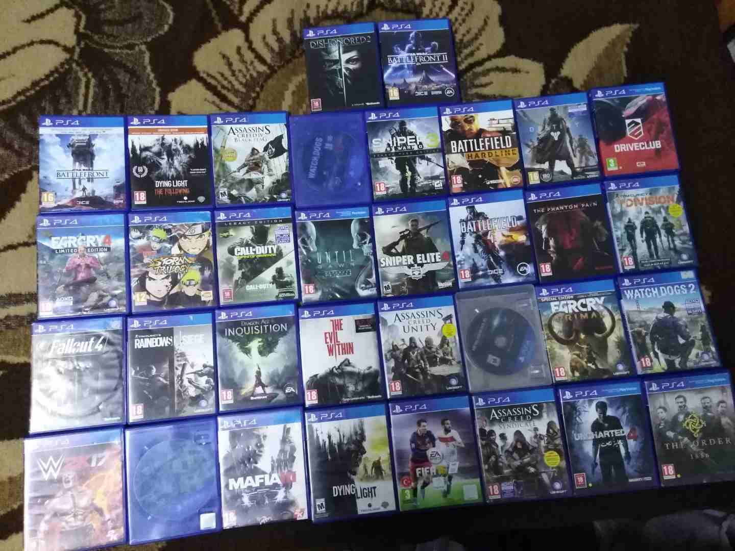العاب بلايستيشن PS4 GAMES مستعملة                                            


	 				لا تنسَ أنك شاهدت هذا الإعلان في عنكبوت            
	 				
                            مجموعة العاب بلايستيشن...