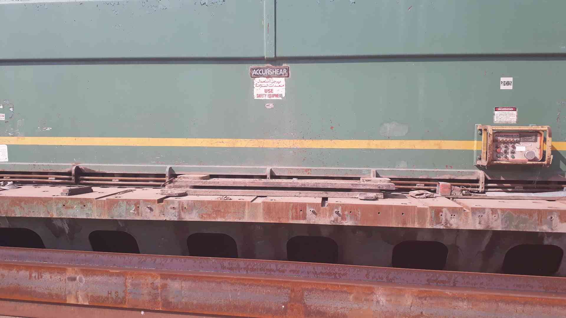 مقص هيدروليك- Hydraulic cutter
لا تنسَ أنك شاهدت هذا الإعلان في عنكبوت
مقص طول 3 متر سماكة 20...