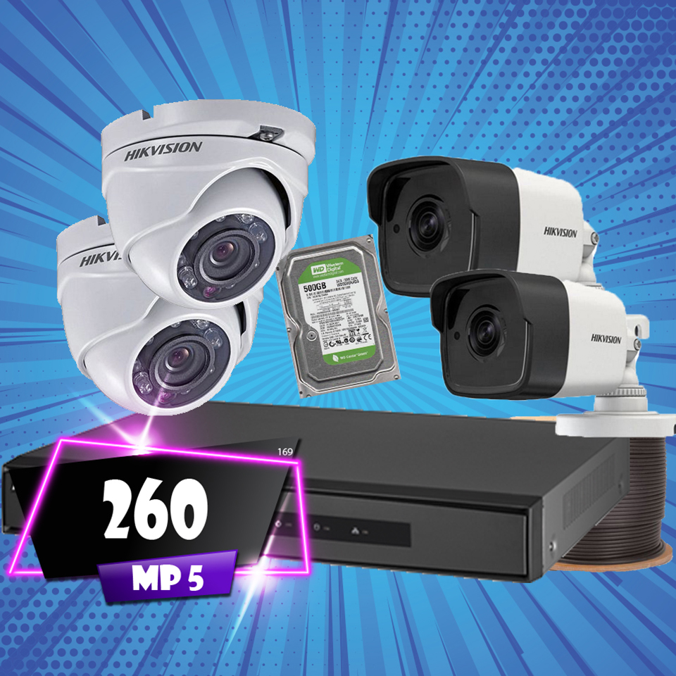 كاميرات هايك فيجن 5 MP                                            


	 				لا تنسَ أنك شاهدت هذا الإعلان في عنكبوت            
	 				
                                نظام 4 كاميرات 5.0MP Hikvision...