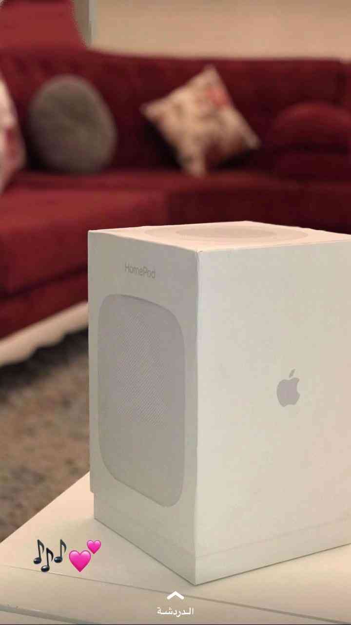 سماعه HomePod
لا تنسَ أنك شاهدت هذا الإعلان في عنكبوت
سماعه Homepod
السماعه من شركه ابل ماشا...