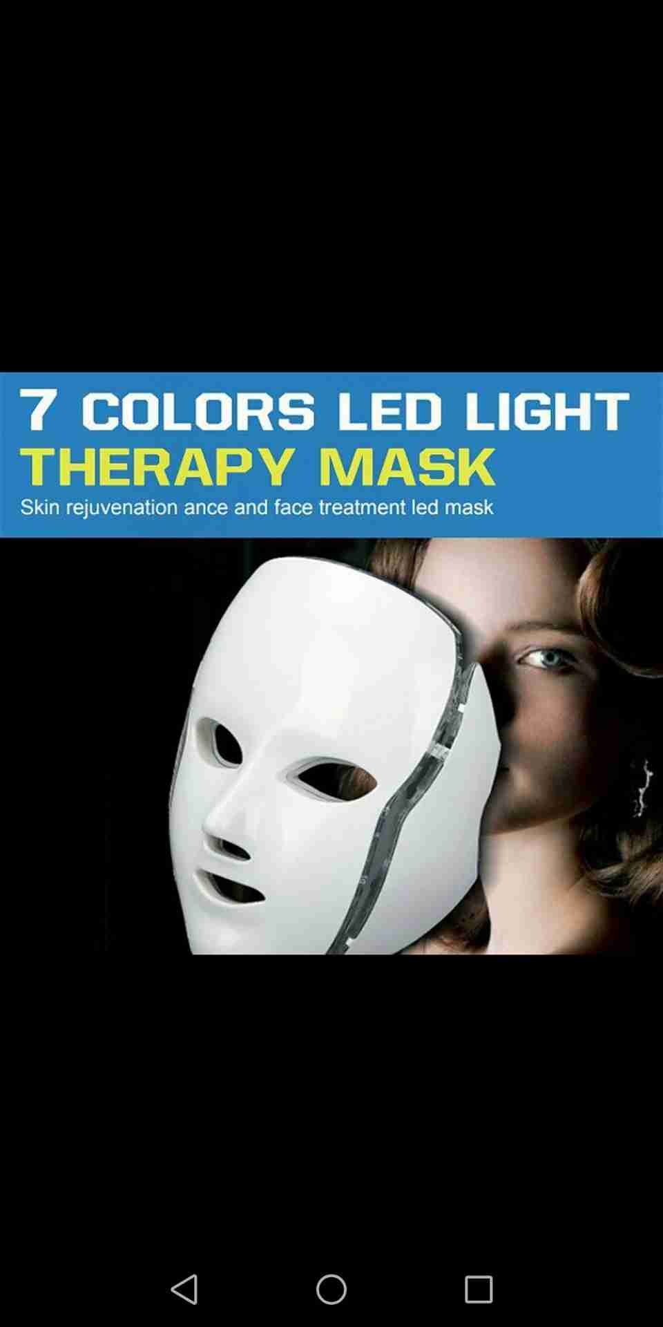 7 color photo theropy mask
لا تنسَ أنك شاهدت هذا الإعلان في عنكبوت
موديل 2018 الوجه والرقبه...