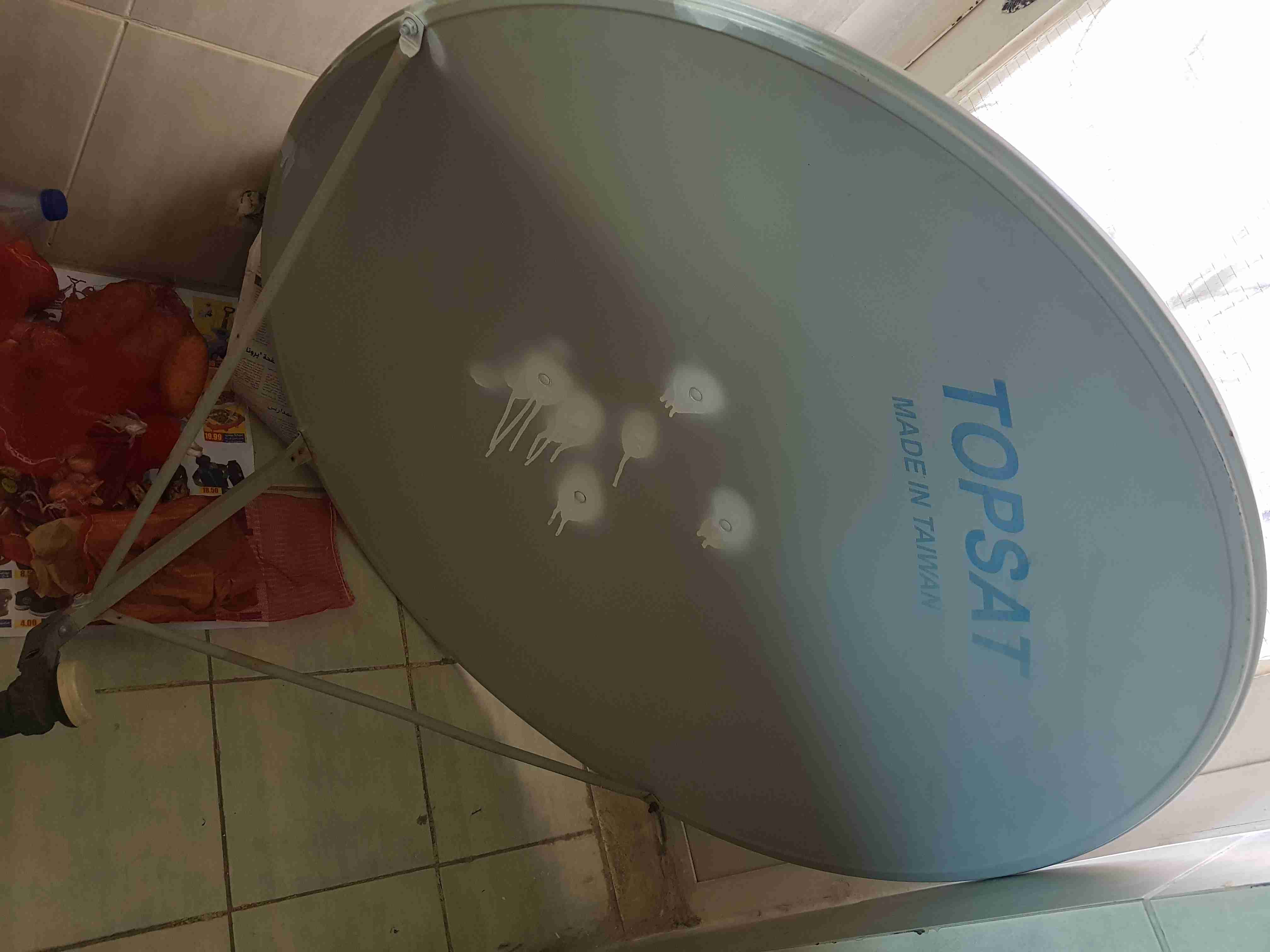 صحن ستالايت TOPSAT بحالة ممتازة                                            


	 				لا تنسَ أنك شاهدت هذا الإعلان في عنكبوت            
	 				
                                MADE IN TAIWAN...