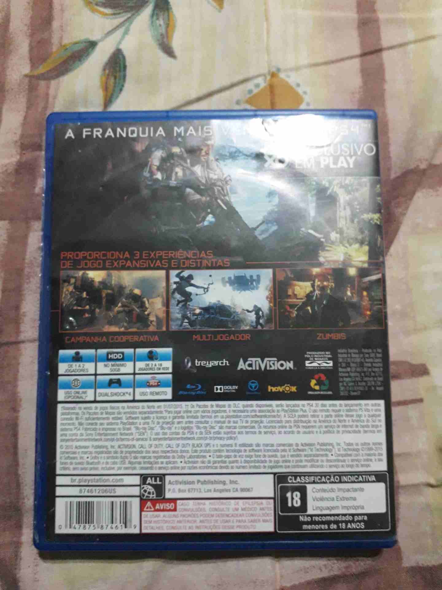 Call Of Duty blck ops III
لا تنسَ أنك شاهدت هذا الإعلان في عنكبوت
يوجد كود غير مستخدم ولا أي...