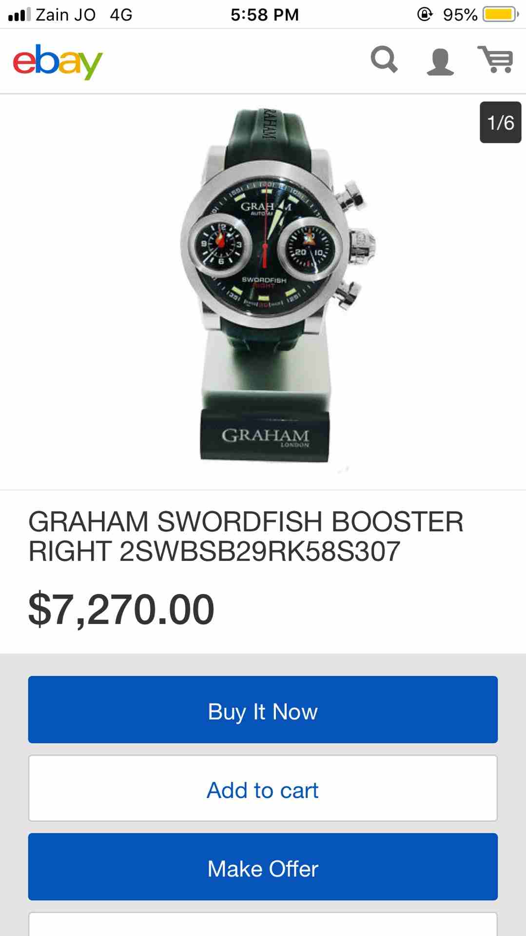 ساعة graham automatic اصلية 100%
لا تنسَ أنك شاهدت هذا الإعلان في عنكبوت
ساعة جراهام سويسرية اصلي...