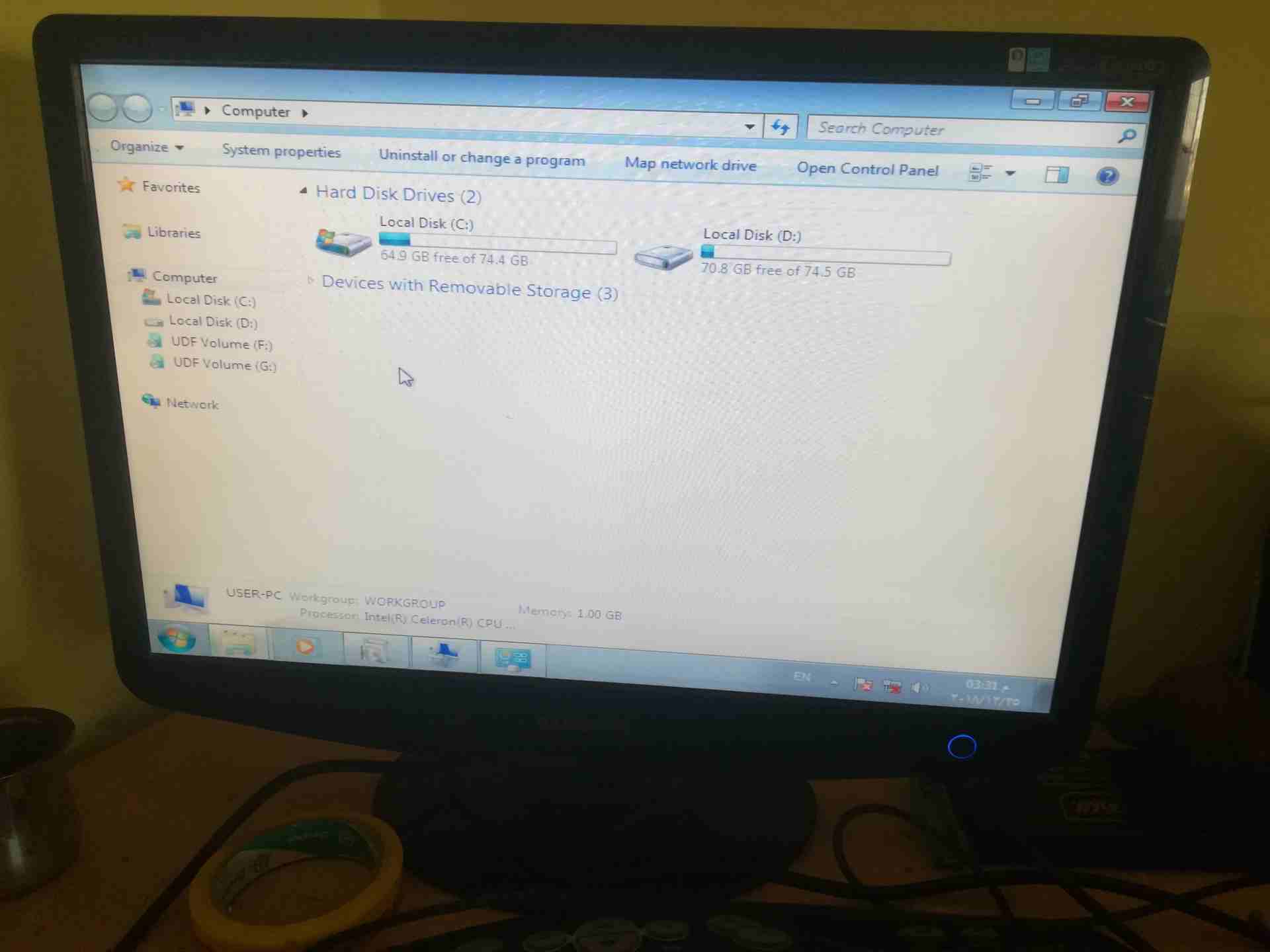 جهاز كمبيوتر كامل مع شاشه 23 inch sumsung
لا تنسَ أنك شاهدت هذا الإعلان في عنكبوت
CPU pentium 4
R...