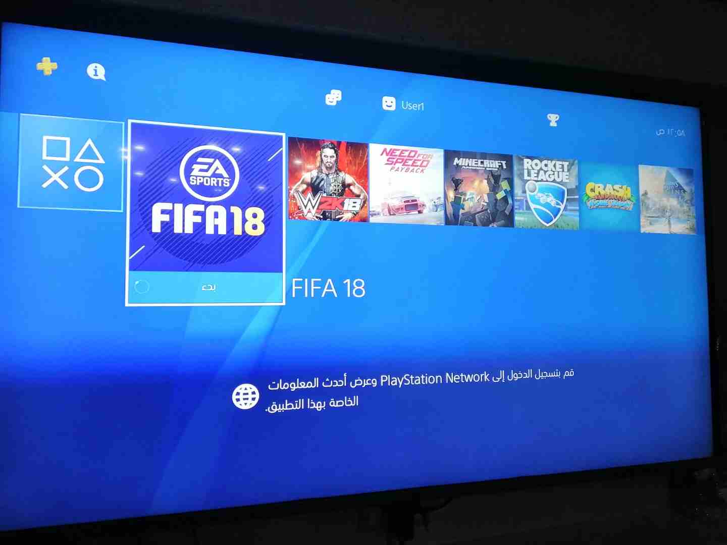 قابل للتفاوض  بليستيشن 4 سليم معدل عليه 13 لعبة من ضمنهم فيفا 18 و بيس 18مستتعمل لفترة قصيرة .                                            


	 				لا تنسَ أنك شاهدت هذا الإعلان في عنكبوت...