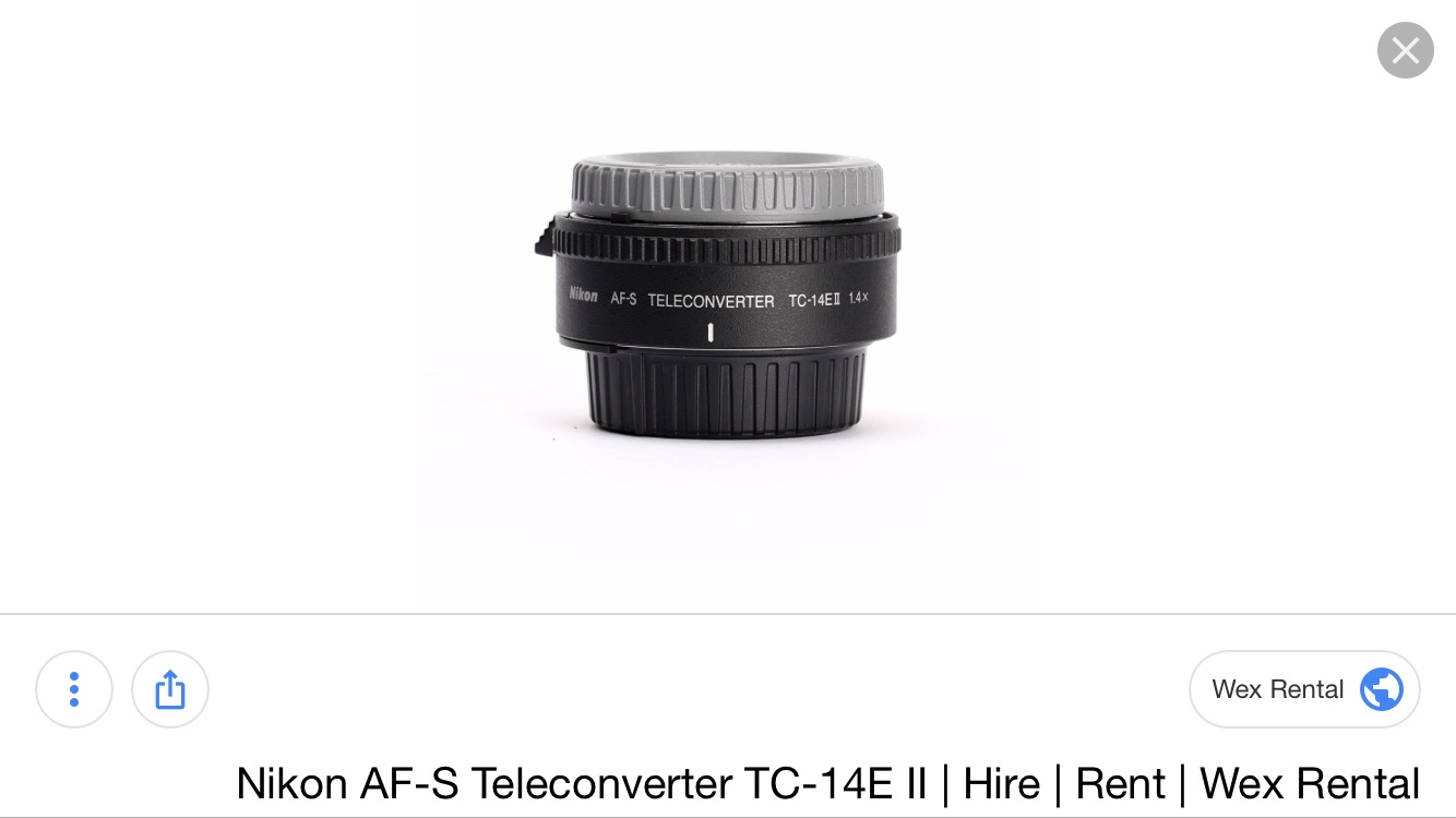 Teleconverter nikon tc-14e ii بحالة الوكاله
لا تنسَ أنك شاهدت هذا الإعلان في عنكبوت
Teleconv...