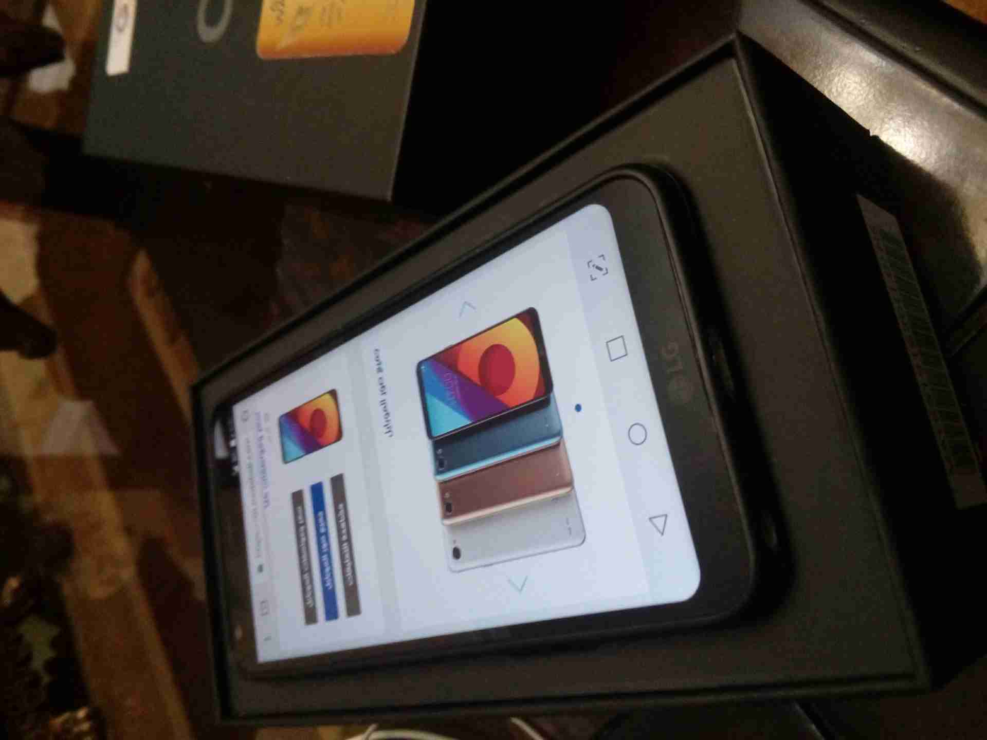 lg q6 3gram 32g بحال الوكاله
لا تنسَ أنك شاهدت هذا الإعلان في عنكبوت
ازالجهاز رائع جدا مع كرت...