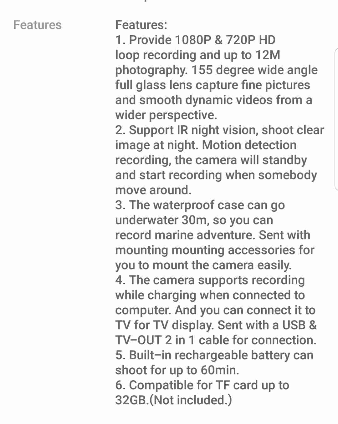 MINI WATER PROOF ACTION SPORT CAMERA
لا تنسَ أنك شاهدت هذا الإعلان في عنكبوت
MINI WATER PROOF...