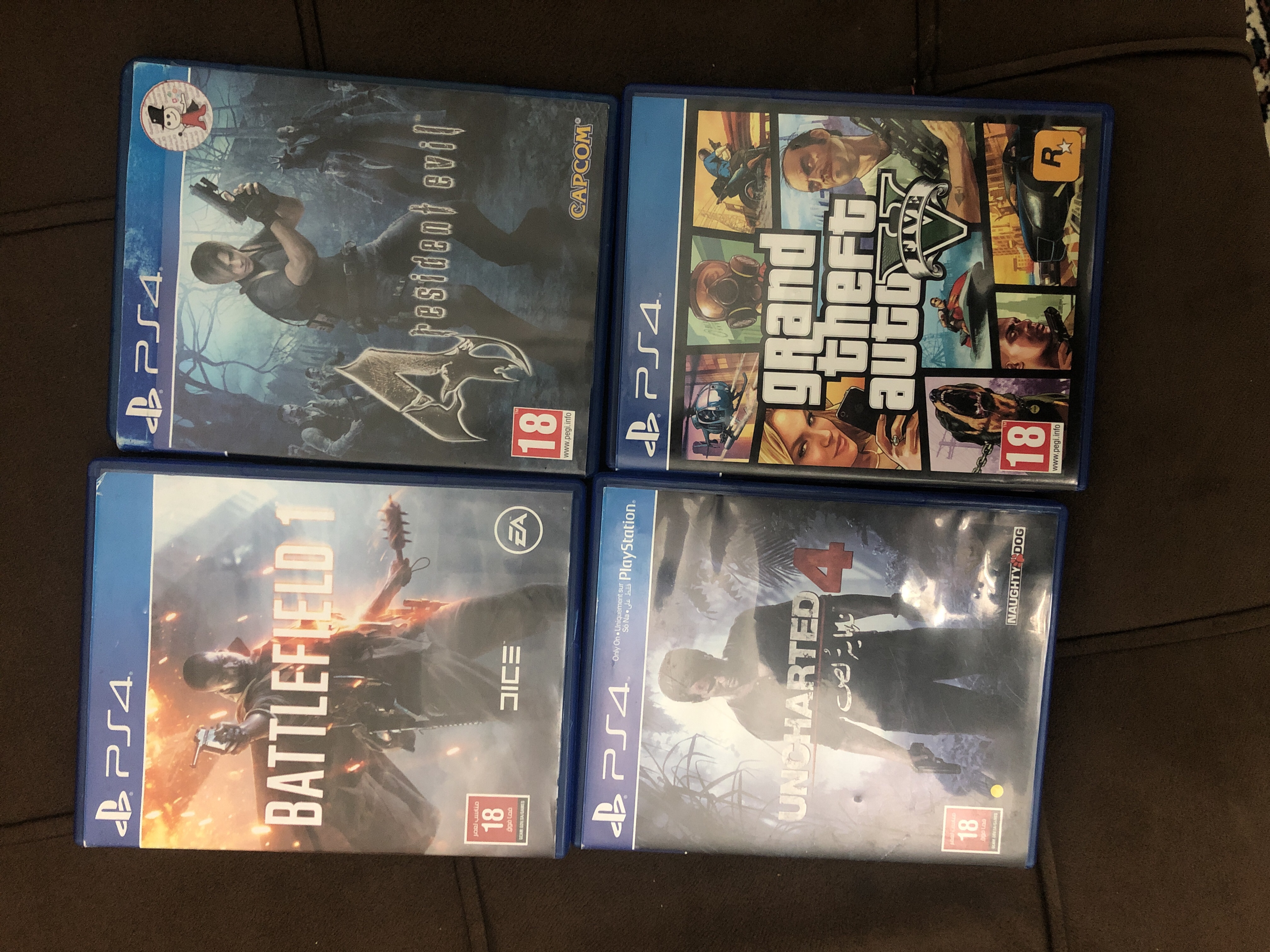 العاب ps4                                            


	 				لا تنسَ أنك شاهدت هذا الإعلان في عنكبوت            
	 				
                                جمعيها نظيفه وشبه جديده للبيع فقط...