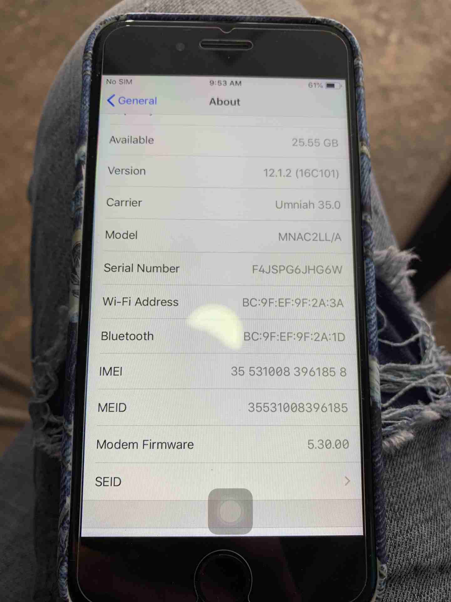 iphone 7 black
لا تنسَ أنك شاهدت هذا الإعلان في عنكبوت
الجهاززز وكالة ولا اي نقرهه
استعمال خفيف ج...