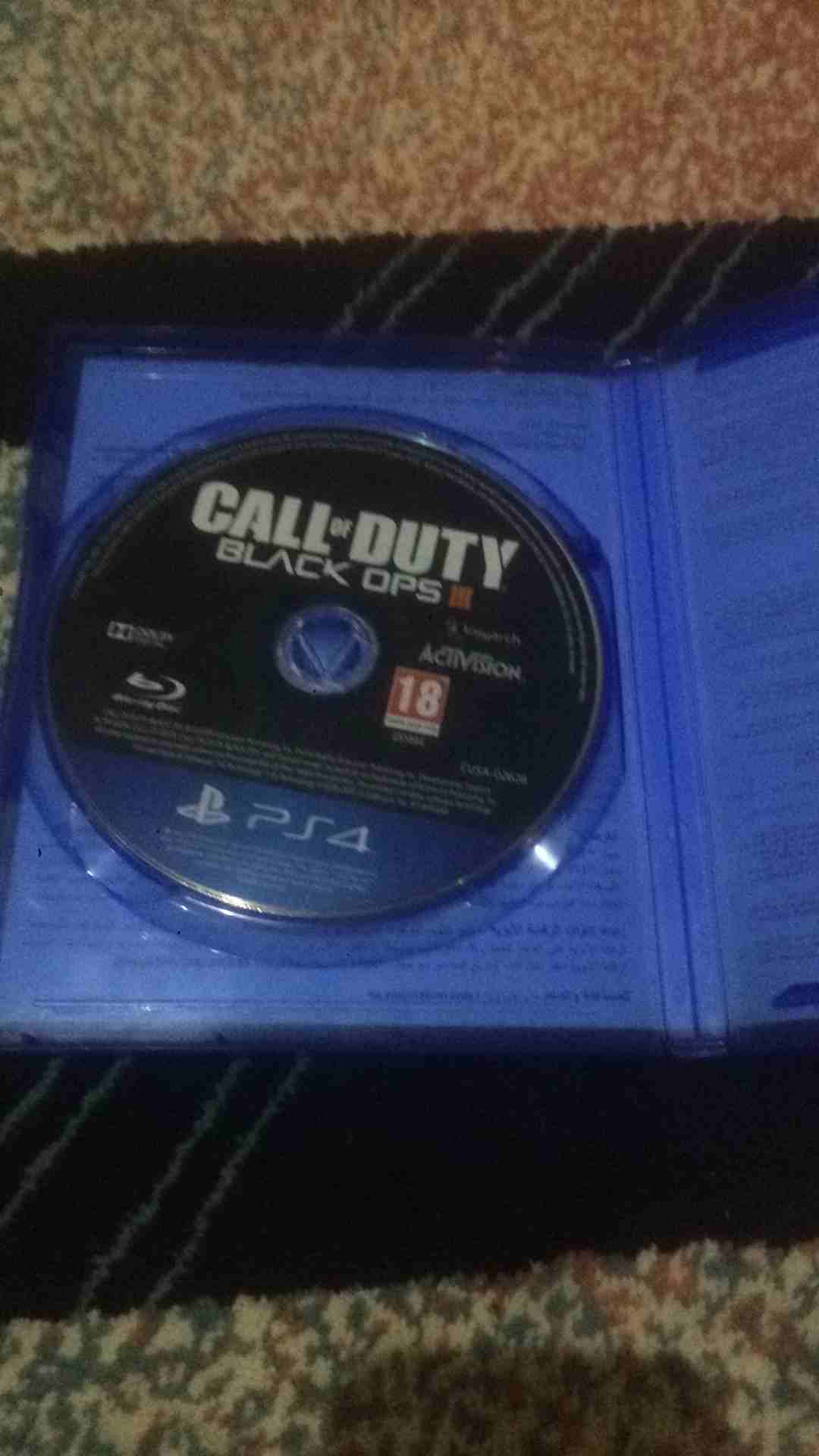 ‏لعبة سوني4 BLACK OPS3
لا تنسَ أنك شاهدت هذا الإعلان في عنكبوت
‏الشريط نظيف
‏إذا تبغ...