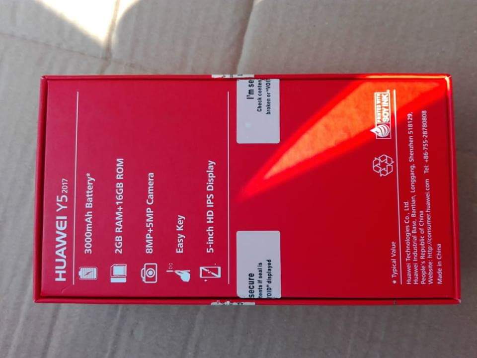 Y5 2017
لا تنسَ أنك شاهدت هذا الإعلان في عنكبوت
جهاز هواوي Y5 2017
بحالة جيدة جدا
وحدة التخزي...