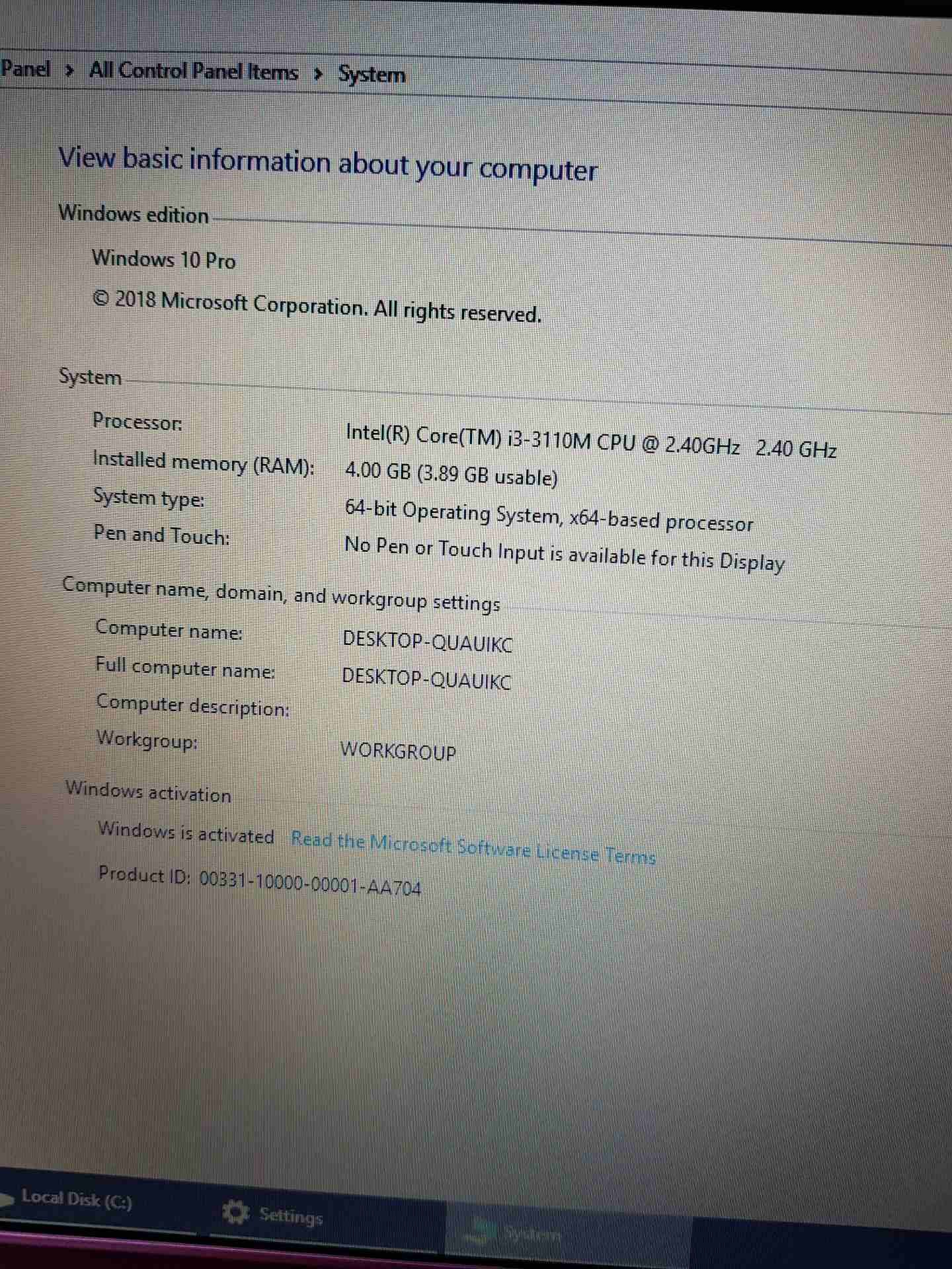 لاب توب سامسونج i3 بحال الوكالة
لا تنسَ أنك شاهدت هذا الإعلان في عنكبوت
laptop Samsung
CPU i3
ra...
