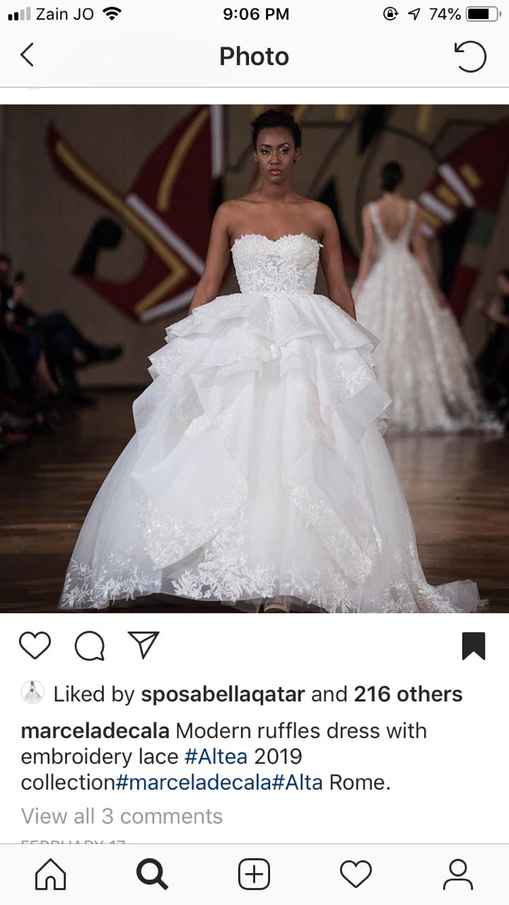 Wedding Dress for sale
لا تنسَ أنك شاهدت هذا الإعلان في عنكبوت
Marcela De Cala, Bought from S...