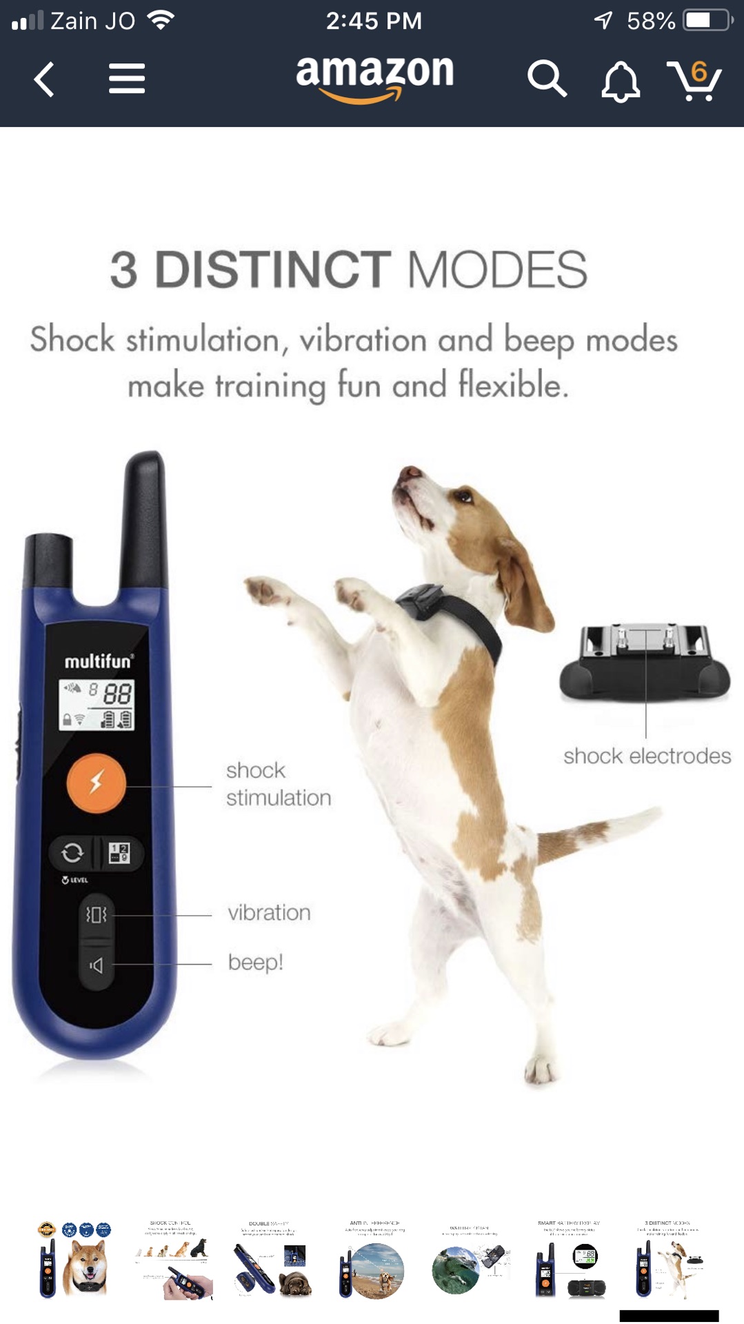 Multifun shock e-collar with remoteطوق تدريب إلكتروني مع ريموت
لا تنسَ أنك شاهدت هذا الإعلان في عنكبوت...