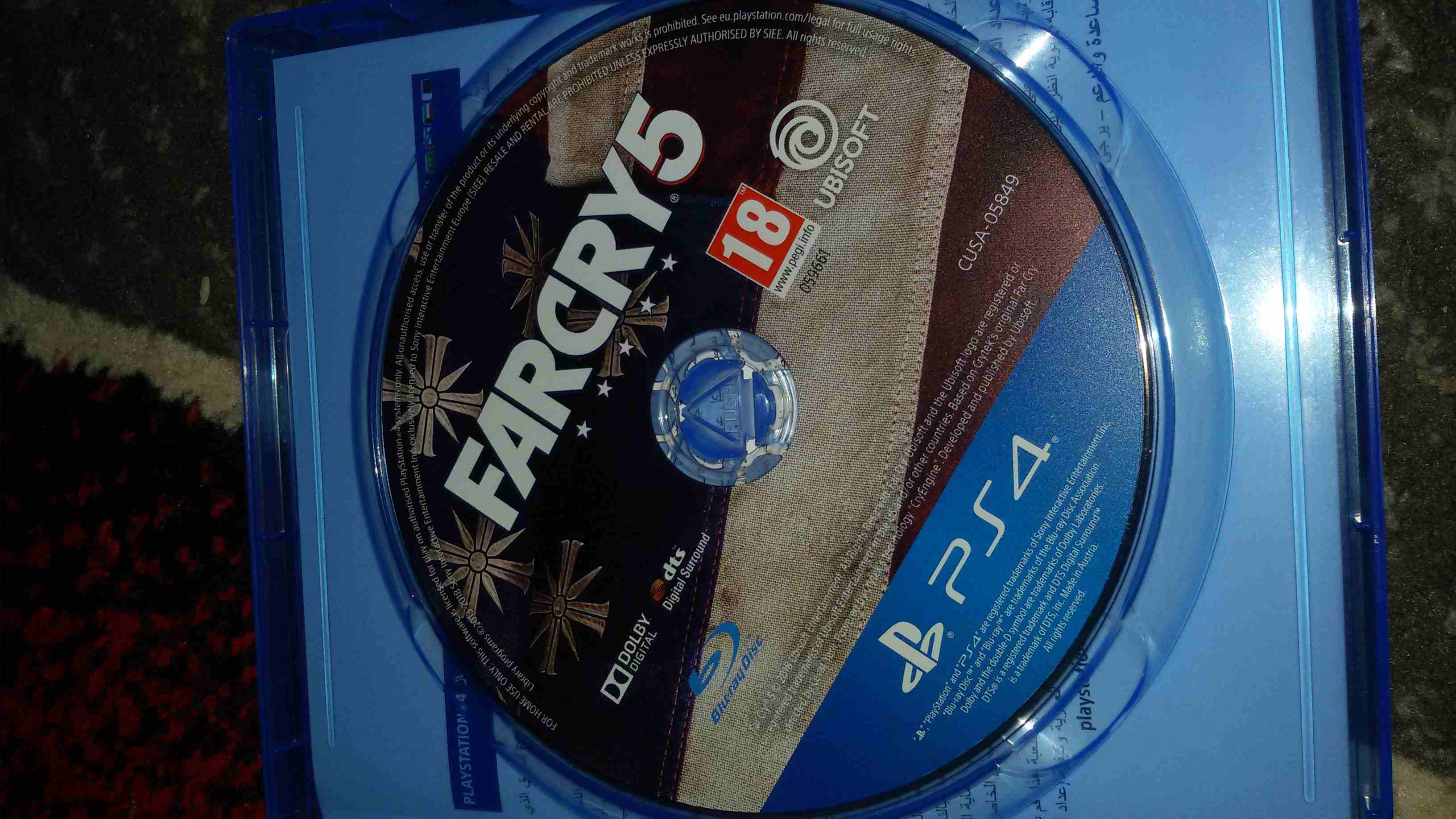 شريط FARCRY5 نظيف جدا
لا تنسَ أنك شاهدت هذا الإعلان في عنكبوت
الشريط مستعمل لمدة يومين فقطط مثل ا...