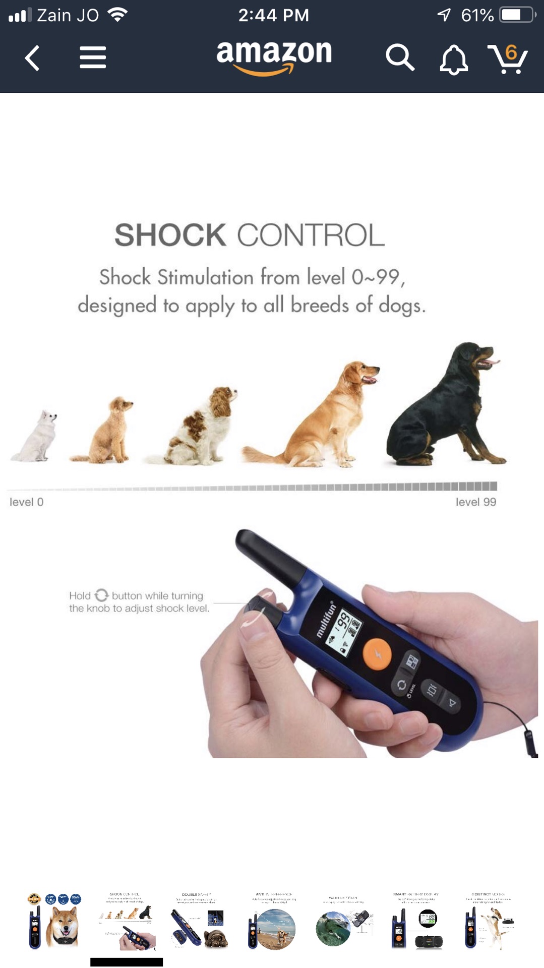 Multifun shock e-collar with remoteطوق تدريب إلكتروني مع ريموت
لا تنسَ أنك شاهدت هذا الإعلان في عنكبوت...