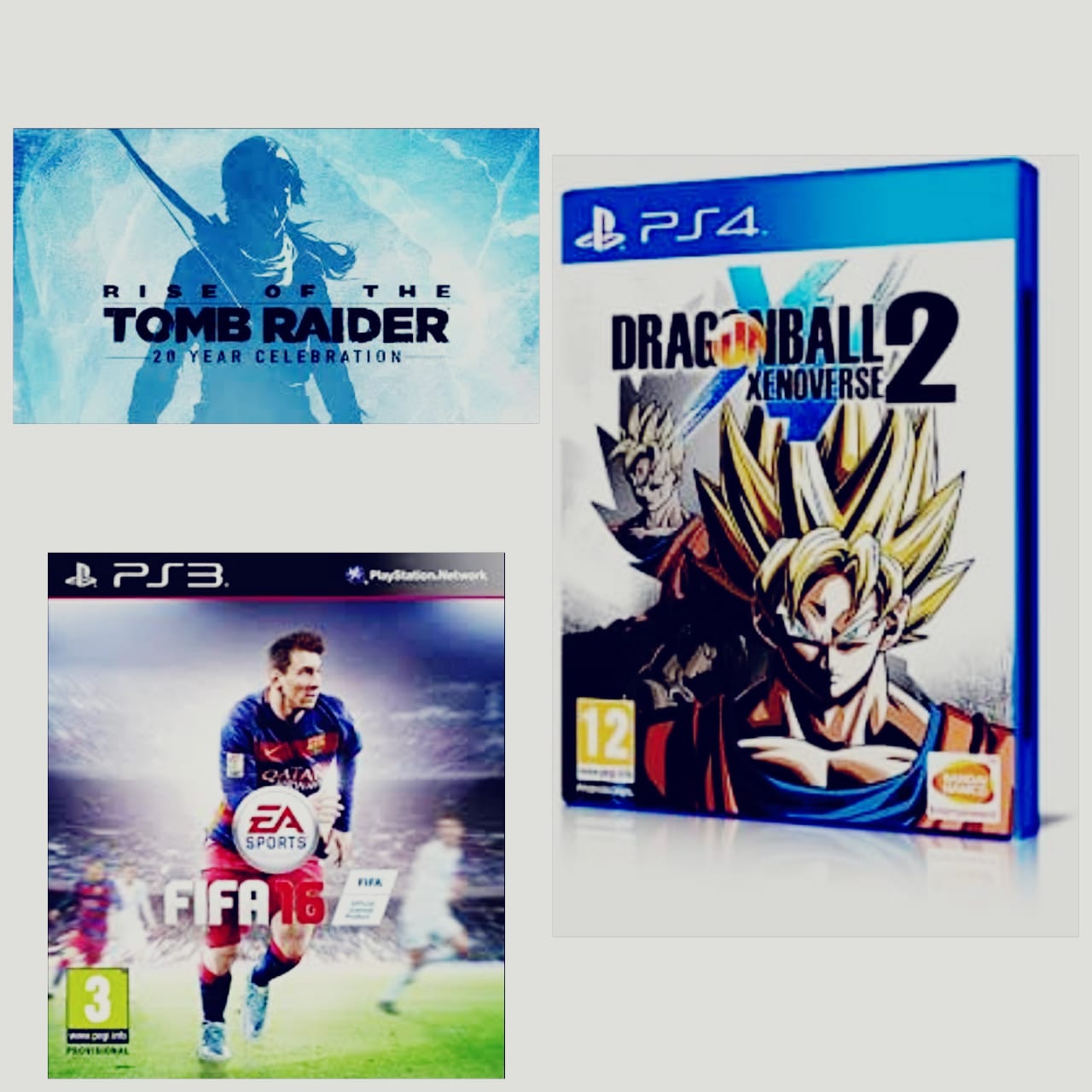 ثلاث سيديات ps4 للبيع بكج                                            


	 				لا تنسَ أنك شاهدت هذا الإعلان في عنكبوت            
	 				
                                فيفا 2016
دراغون بول زدتو...