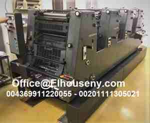 ماكينة طباعة هايدلبرج جى تى او 5 لون 
HEIDELBERG GTOV 52-4
4 لون
DDS إغراق
47 MIO.IMP "
عام 1998

01111305021

شركه الحسينى