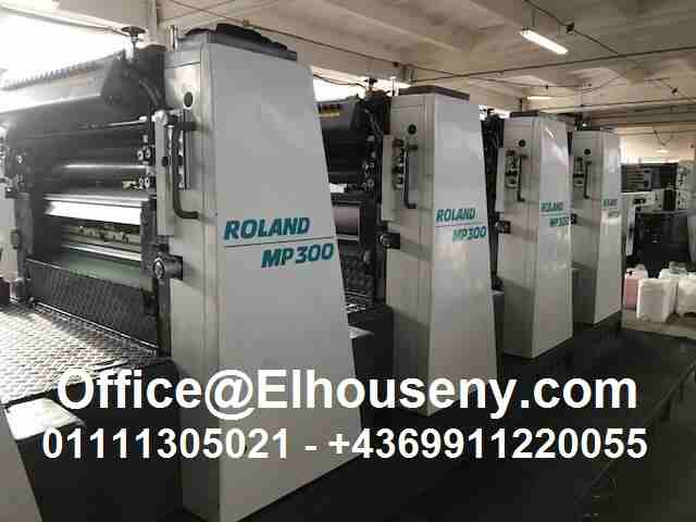 ماكينة طباعة رولاند 4 لون نص الفرخ MAN 

MAN MILLER-ROLAND MP 300-4C + LC
PRODEUCER: MAN GMBH. ألمانيا
الشكل - الحجم: 53 &times; 74 سم

سنة الإنتاج: 1996
وحدات الطباعة: 4
IMPRESS.COUNT: MIO. 83
الشرط:...