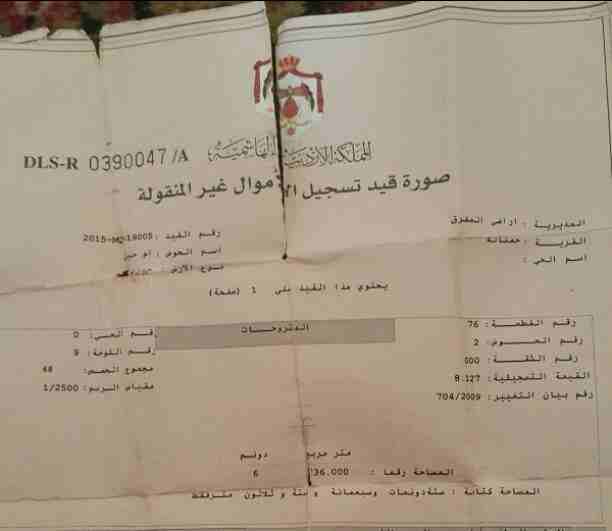ارض للبيع للبيع في المفرق بلعما قرية حمنانة ام الحبل مفتوحة على شارعين و فيها خدمات من كهرباء وماء تصلح لاكثر من استخدام للزراعه تربة حمرا و تصلح للسكن او مزرعة ريفية و مساحتها 6736 مترمر...