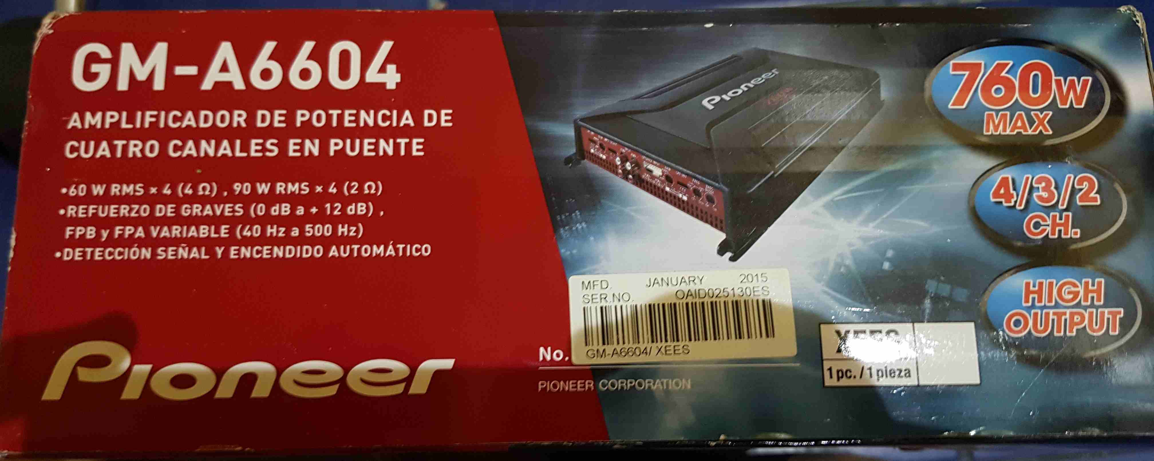 Pioneer Amplifier 760W
لا تنسَ أنك شاهدت هذا الإعلان في عنكبوت
BRAND NEW UN-USED AMPLIFIER AMAZIN...