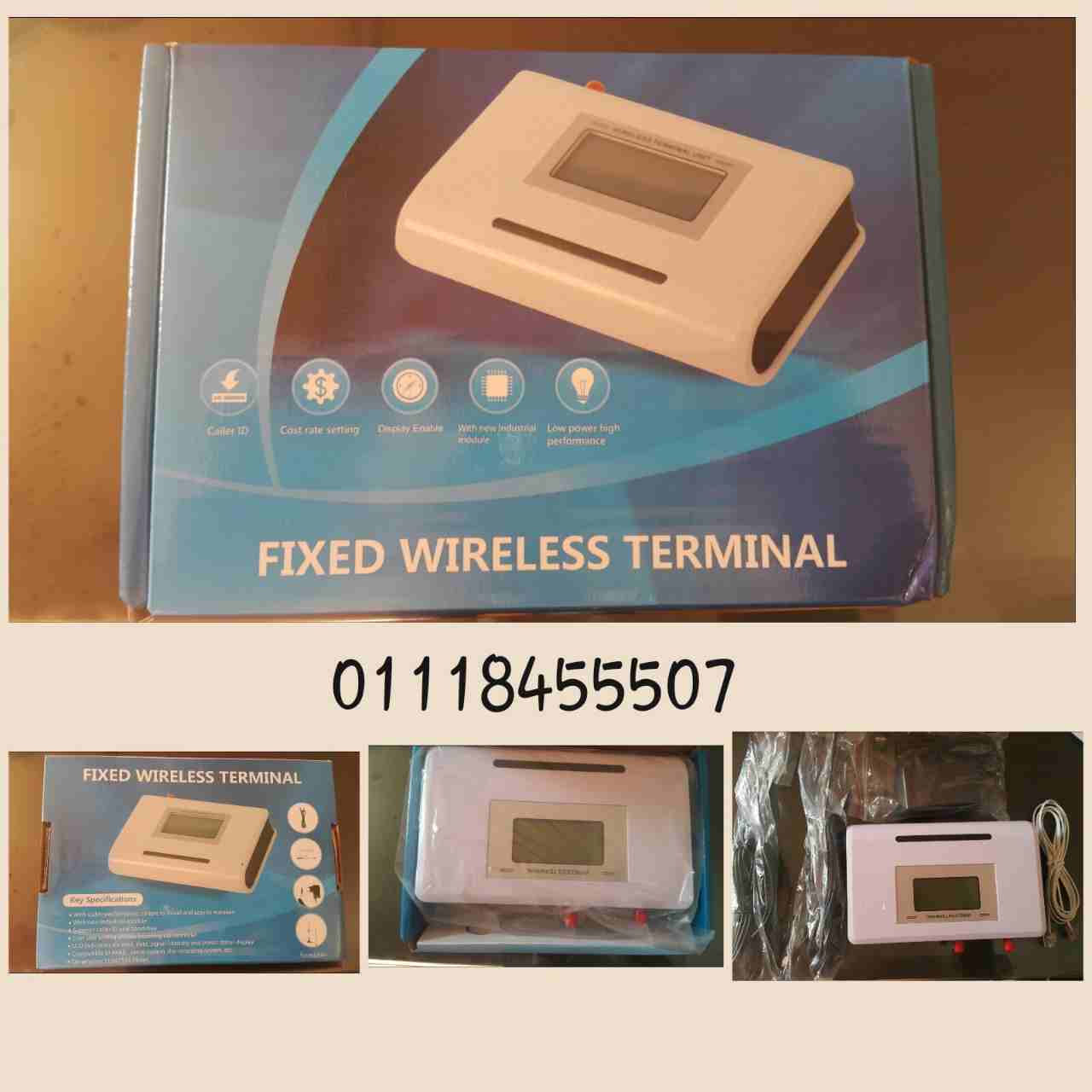 FIXED WIRELESS TERMINAL
جهاز تحويل المكالمات ( بريماسيل ) 
صينى 
يعمل على جميع الشبكات 
الجهاز مزود بــ عدد 2 مخرج تليفون 
يقبل العمل على شريحتين فى نفس الوقت 
مزود بــ عدد 2 انتنه 
مزود بــ شاشه لاظه...