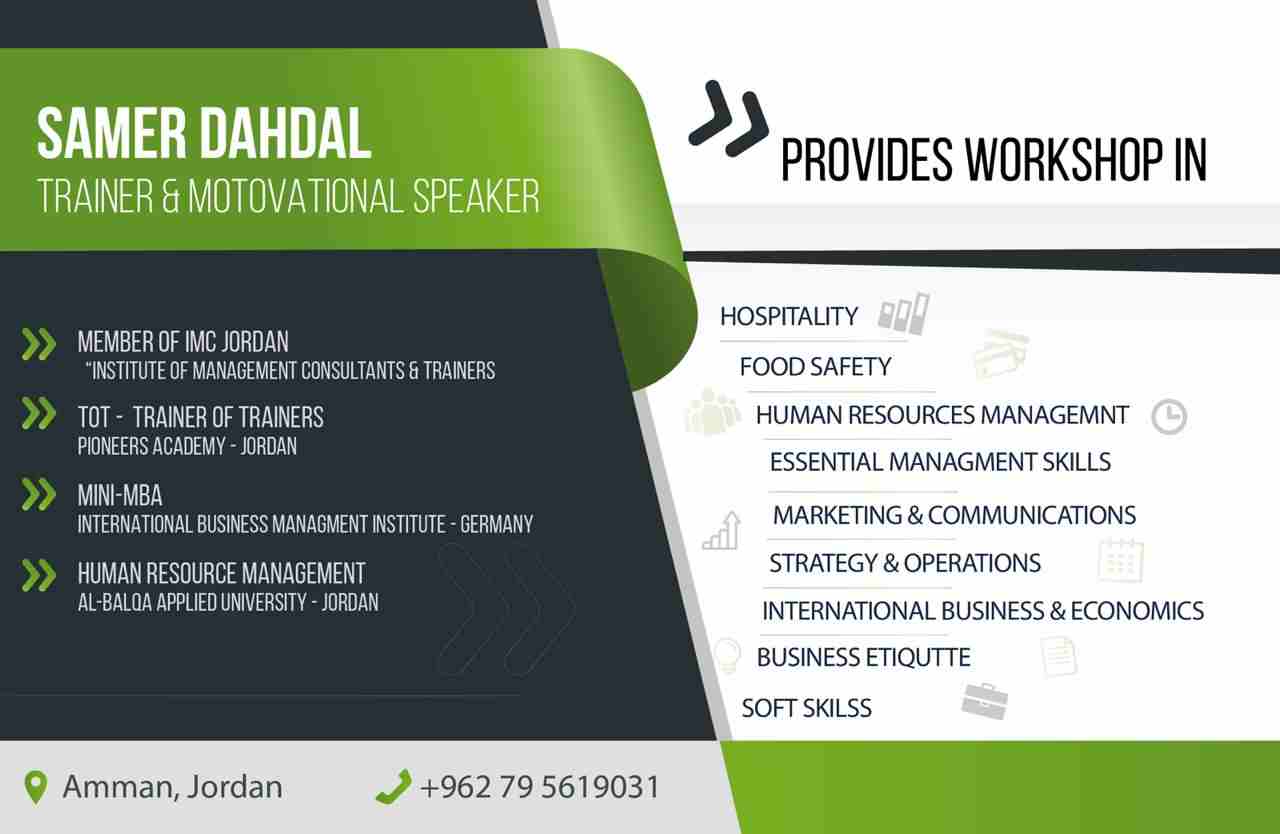 على أتم الاستعداد لاعطاء دورات تدريبية  للمراكز او الشركات او أفراد، حسب المواد المدرجة بالصور المرفقة.