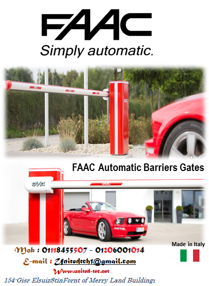 متوفر الان مع الشركه المتحده للاتصالات 
FAAC بوابات 
"A140 air - Automations for sliding doors " 
- أول نظام آلي للأبواب المنزلقة مصمم لتلبية احتياجات السوق وحماية بيئتنا.
- أول نظام آلي يقو...