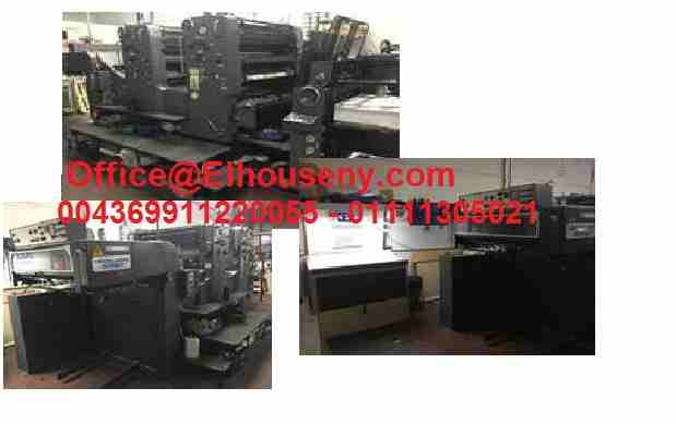 ماكينة طباعة هايدلبرج سبيد ماستر 2 لون مقاس الفرخ
 HEIDELBERG SM 102 ZP

HEIDELBERG SM 102 ZP
AGE 1980
COLORES: 2
FORMATO: 72X102
108 MILLONES
AGUA-ALCOHOL CON REFRIGERACI&Oacute;N
CILINDROS CROMADOS...
