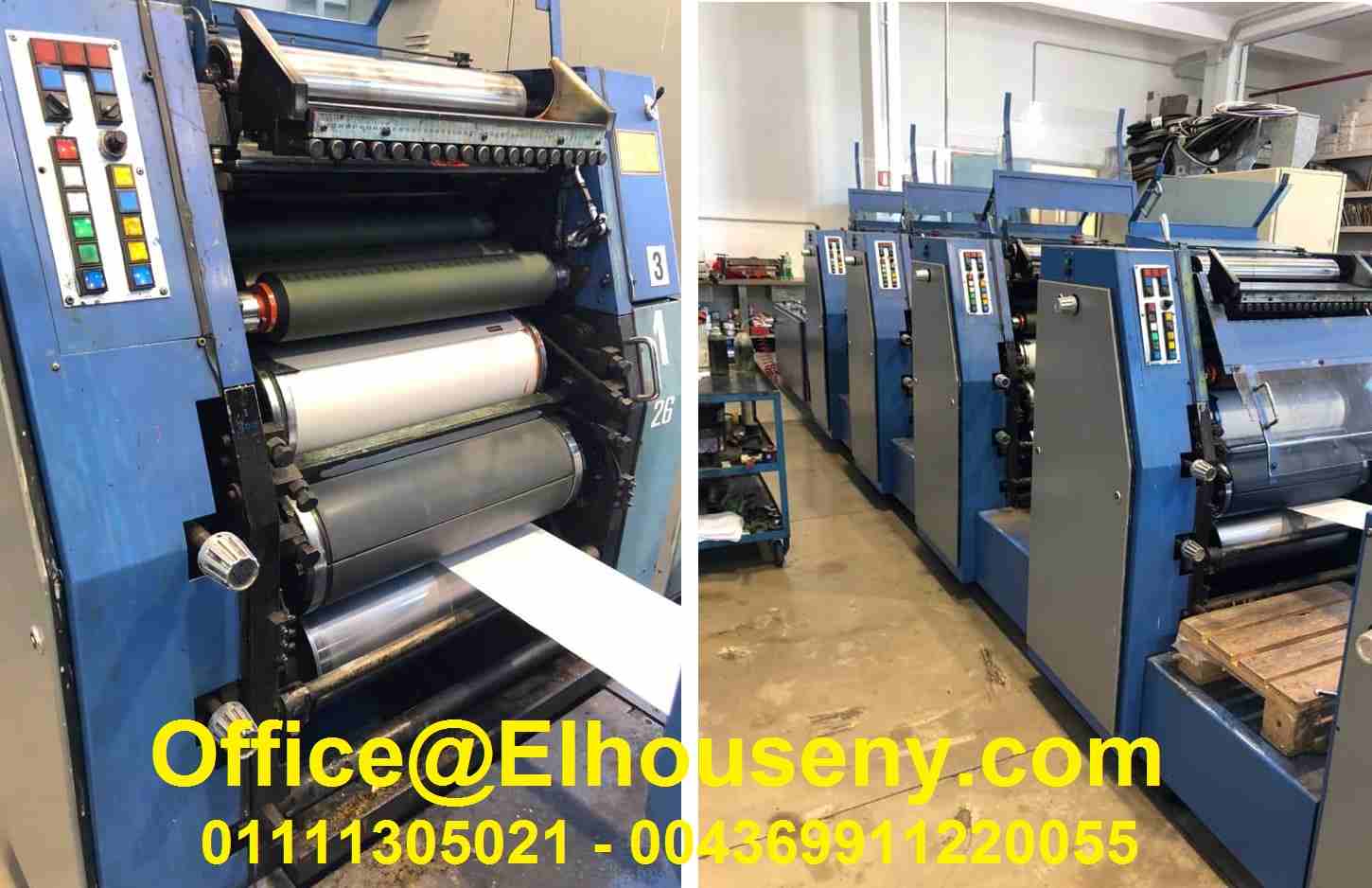 ماكينه ورق كمبيوتر متصل روتاتيك
ROTATEK RK 300 - 4 COLORS
YEAR: 1992
DESCRIPTION:
PRINTING UNITS: N. 4 OFFSET
WIDTH : 520 MM.
PRINTING WIDTH: 520 MM.
SPEED: 300 M/M
WETTING: ALCOOLOR
FOLDING GROUP
REW...