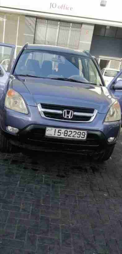 هوندا crv 2003
لون ازرق
فوريل 
فتحه 
صندوق كبير 
دهان جيد
%كوندشن حامي بارد شغال ١٠٠
ماتور 2000
غرفة داخلية نظيفة 
ترخيص لغاية شهر ٣ 
السعر 8,700 قابل للتفاوض
للاستفسار 0790262554