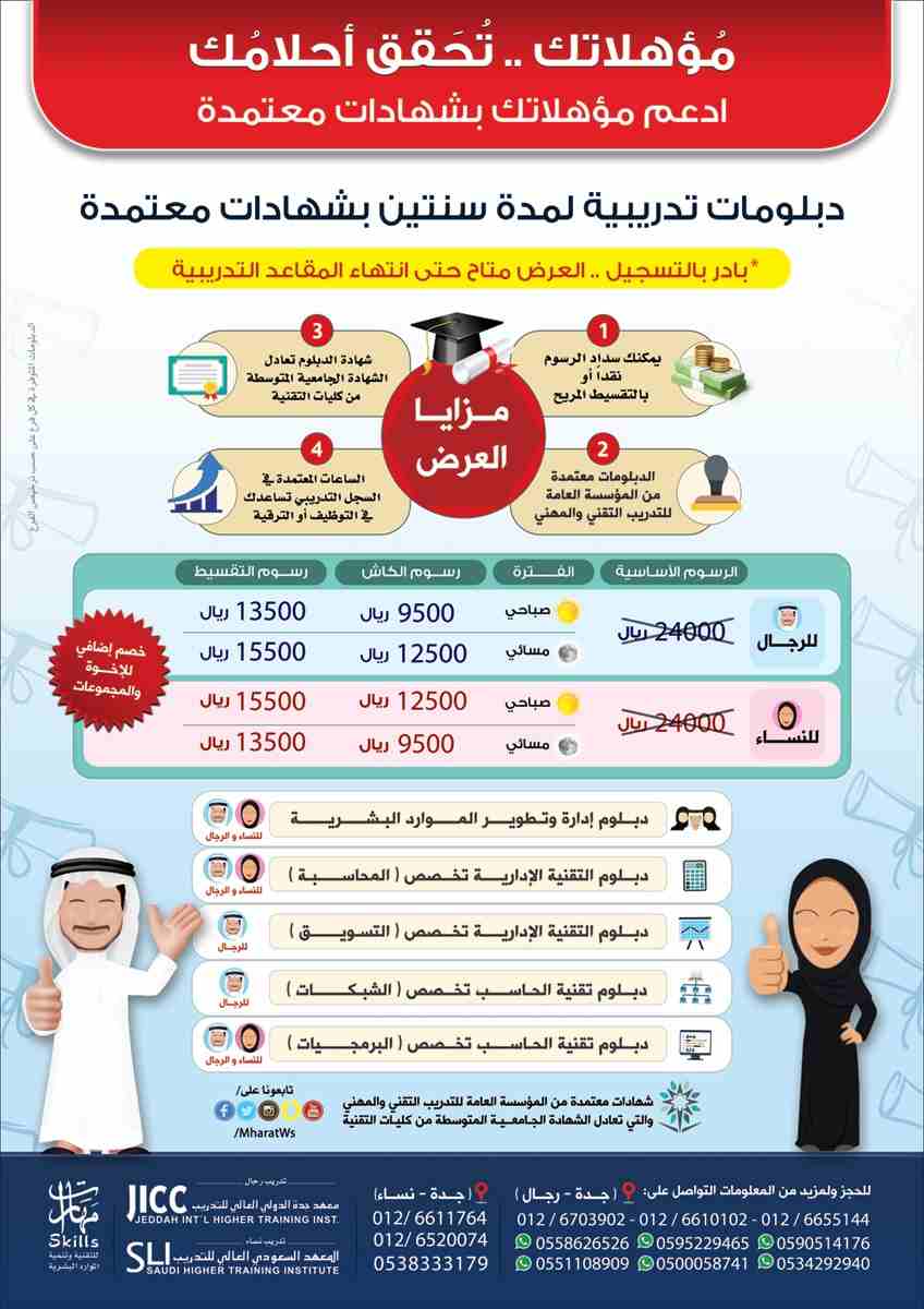 دورة الامن السيبراني في شبكة المعلومات
 للمدرب د.فهد الدحماس  

https://forms.gle/8U4yFsNc5NnqHhmv8
دبلومات تدريبية لمدة سنتين بشهادات معتمدة

http://bit.ly/2tjSOXj
دورات حاسب آلي &ndash; دورات إدارية...