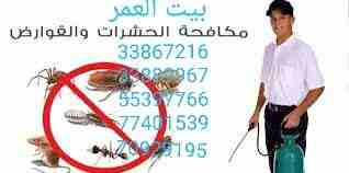 تقدم لكم : شركة بيت العمر 
اقوي عروضها في مكافحة الحشرات والزواحف والقوارض باقوي تركيبة مبيد عام من المواد والمبيدات الالمانية والفرنسية لبيت خالي من الحشرات وعروضنا كالتالي....
رش فيلا داخل : ١٥٠ ريا...