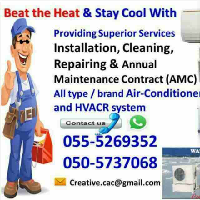Air Conditioning &amp; General Maintenance at cheap cost. Call / WhatsApp at 055-5269352 / 050-5737068

WE OFFER: FREE Inspection, Annual Contract, Discounts &amp; Quotation for Villas, Offices, Shops...