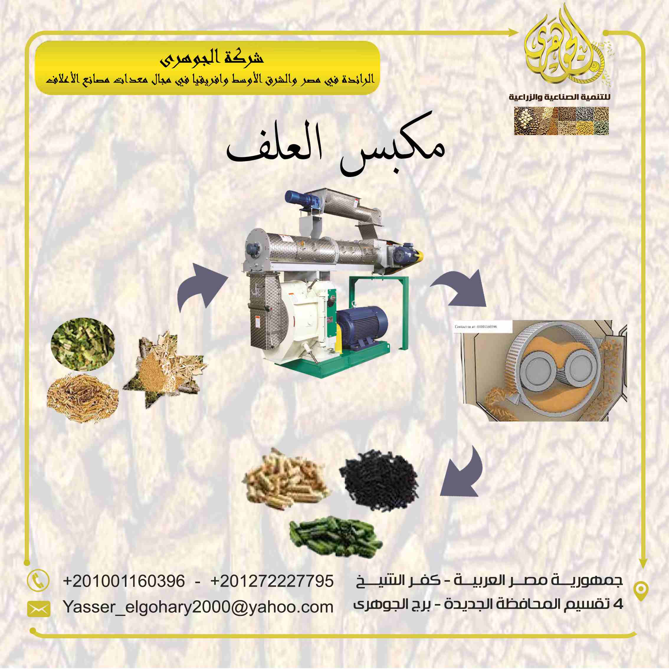 مكبس العلف

تقدم لكم شركة الجوهرى لمعدات مصانع الاعلاف (مكبس العلف) وهو العامل الرئيسي في خط انتاج العلف حيث يحول العلف الناعم المخلوط الى مصبعات علف .

يمتاز مكبسنا ب:
- بقلة استهلاك الكهرباء
- يصنع...