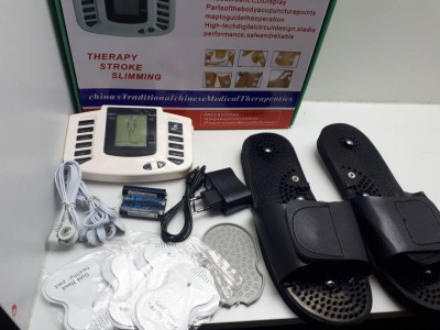 مساج وعلاج الأعصاب مع الأحذية .
شاشة LCD الرقمية لدليل العلاج.
يستخدم الأقطاب العلاج الطبيعي
وظيفة فعالة